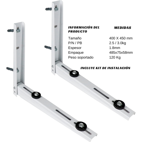 Soporte para Minisplit 450 x 400 MM