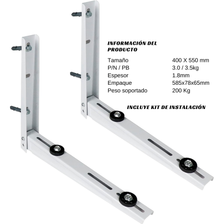 Soporte para Minisplit 550 X 400 MM