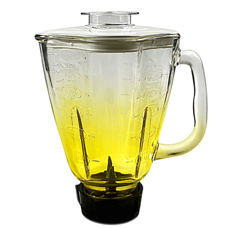 Vaso de Vidrio Cube Armado Amarillo