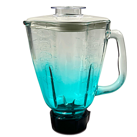 Vaso de Vidrio Cube Armado Cian