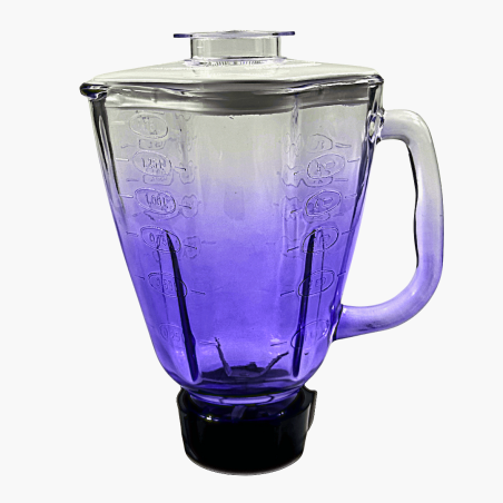 Vaso de Vidrio Cube Armado Morado