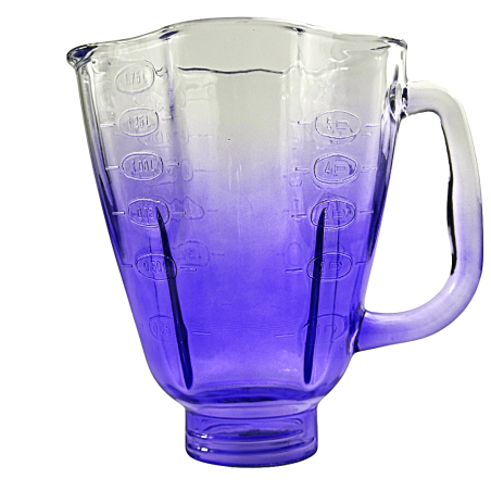 Vaso de Vidrio Tipo Cube Morado