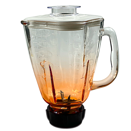 Vaso de Vidrio Cube Armado Naranja