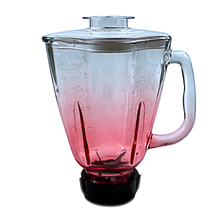 Vaso de Vidrio Cube Armado Rojo