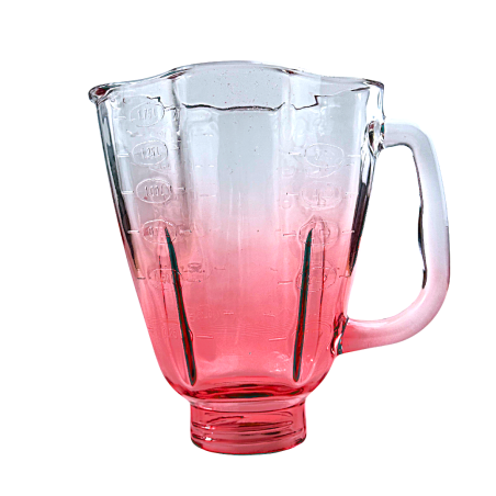 Vaso de Vidrio Tipo Cube Rojo