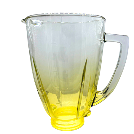 Vaso de Vidrio Contemporáneo Amarillo