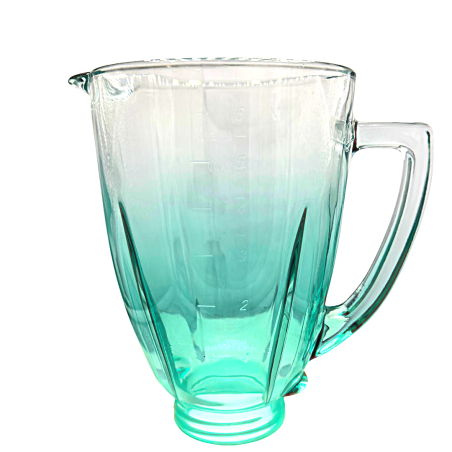 Vaso de Vidrio Contemporáneo Cian