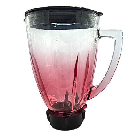 Vaso de Vidrio Contemporáneo Armado Rojo