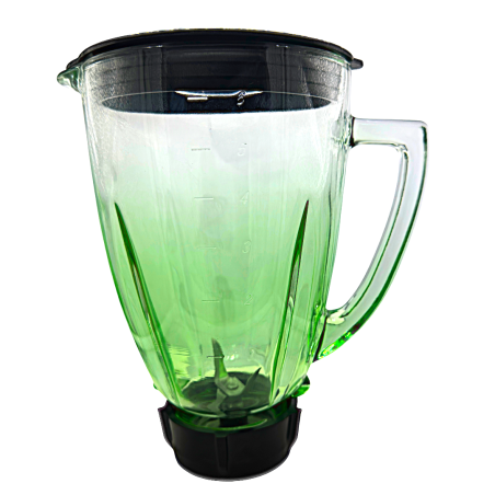 Vaso de Vidrio Contemporáneo Armado Verde