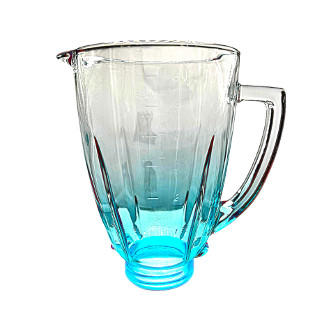 Vaso de Vidrio Contemporáneo Azul