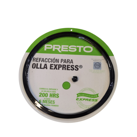 Empaque y Válvula para Olla Express® Presto Premier 6, 7 y 8 L