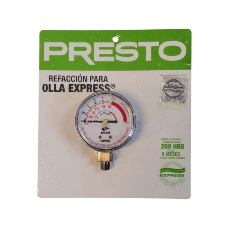 Manómetro Pro para Olla Express Presto 15 y 21 L