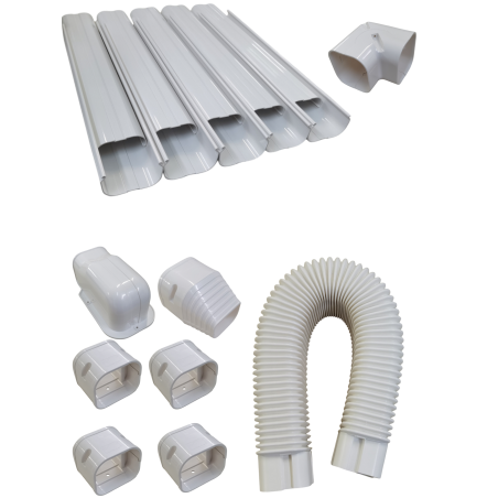 Kit Ductos De PVC Para Instalación de Minisplit 3.5 Metros Lineales