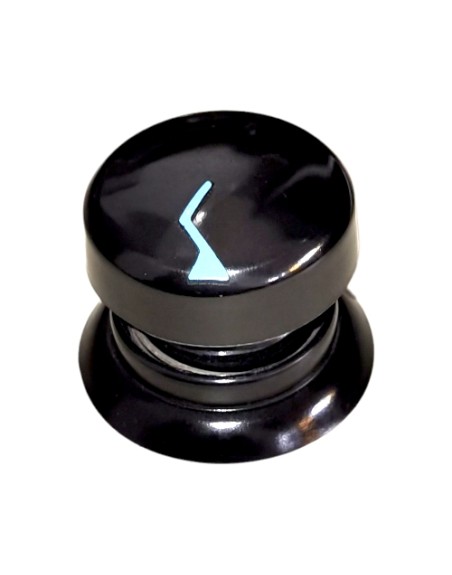 Juego Perilla Negra Vástago Delgado