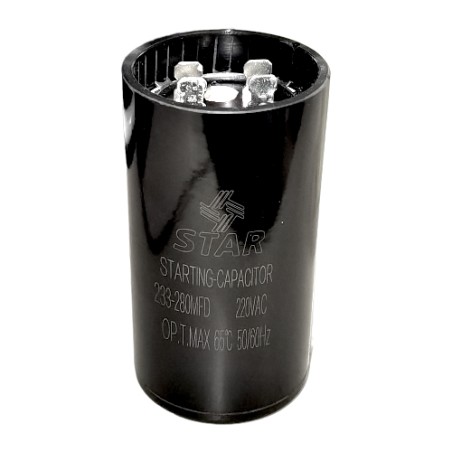 Capacitor de 233 - 280 MF a 220V Chico