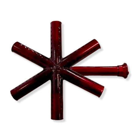 Quemador Estrella 22cm. con Codo, T. Inyectada