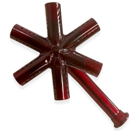 Quemador Estrella 15cm. con Codo, T. Inyectada