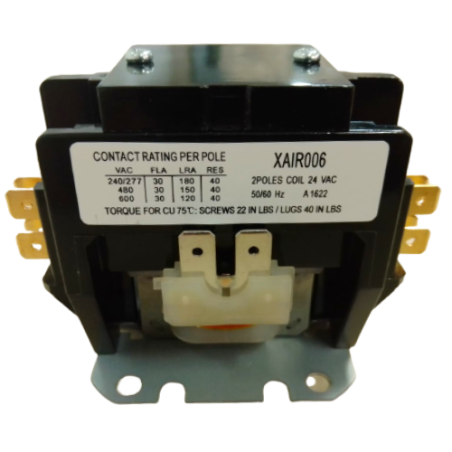 contactor 2 polos bobina 24 v 30 amp