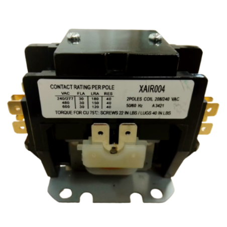 Contactor 2 Polos bobina 240 v 30 amp