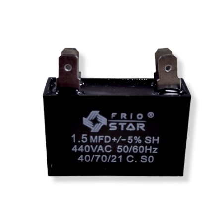 capacitor cuadrado 1.5 mf 440v 2 patas