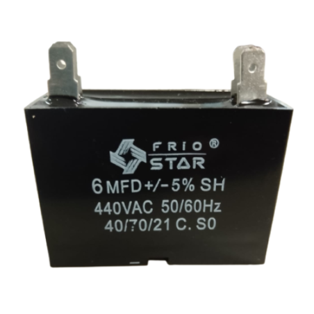 Capacitor Cuadrado 6.0 MF 440V 2 Patas