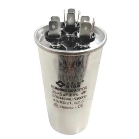 capacitor de trabajo 35+5 mf 440v redondo
