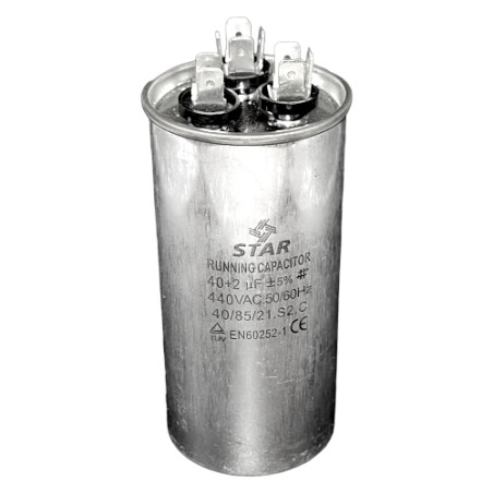 capacitor de trabajo 40+2 mf+ - 5% 440v