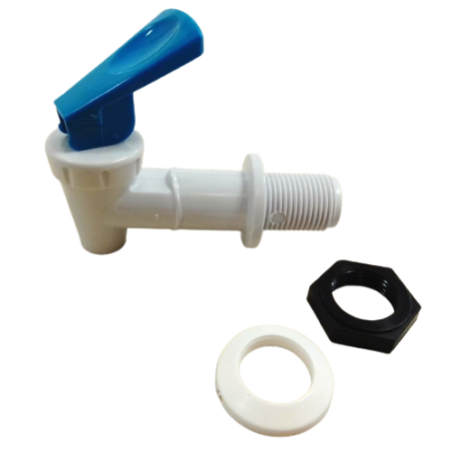 Llave Blanca con Palanca Azul Cuerda Exterior 3/4"
