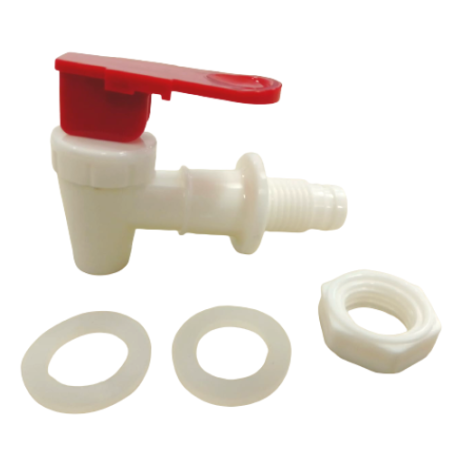 Llave blanca Roja, 5/8" Entrada con Tuerca