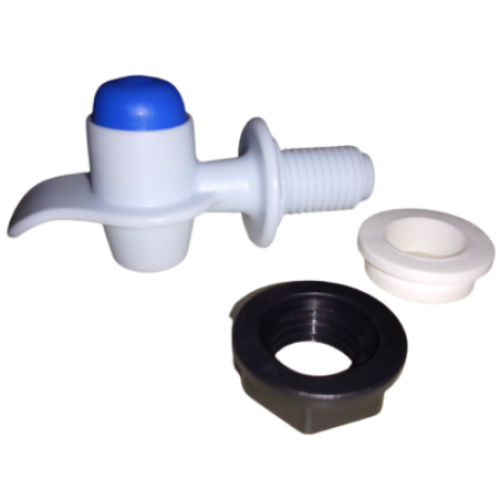 Llave Blanca con botón Azul cuerda Exterior 5/8"