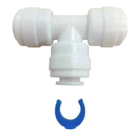 Conector "T" de 1/4" con Seguro