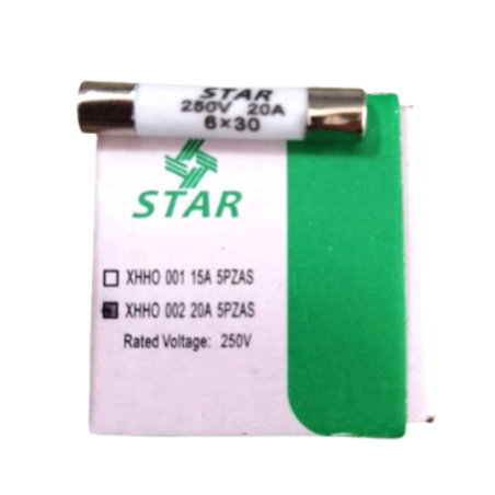 Fusible Cerámico 20 Amp (5 Piezas)