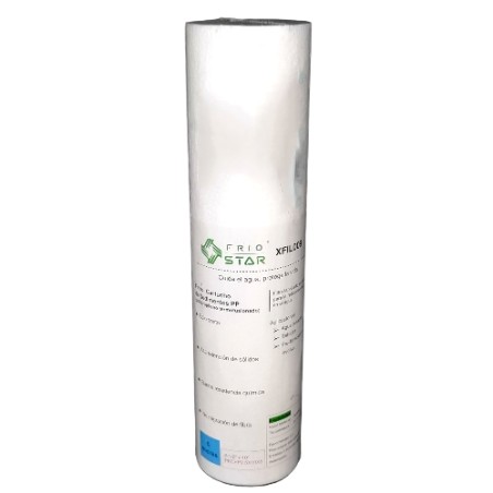 Filtro industrial 5MIC  Sedimientos PP/25 Cm. Largo
