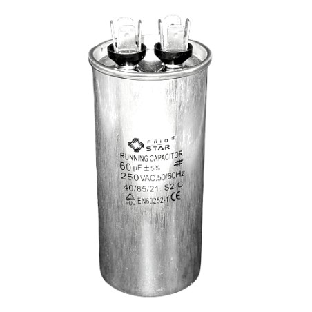 Capacitor de Trabajo 60MF 250 Vac.
