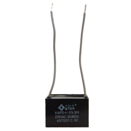 Capacitor cuadrado 8.0 MF 370V