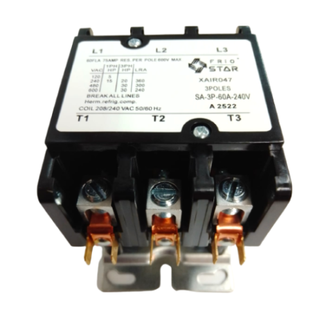 Contactor 3 Polos Bobina 240V 60AMP