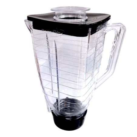 Vaso con Tapa y Porta vaso Completo de 1 Lt. 1/4