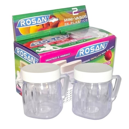 Mini vaso de Plástico 2 Pzas