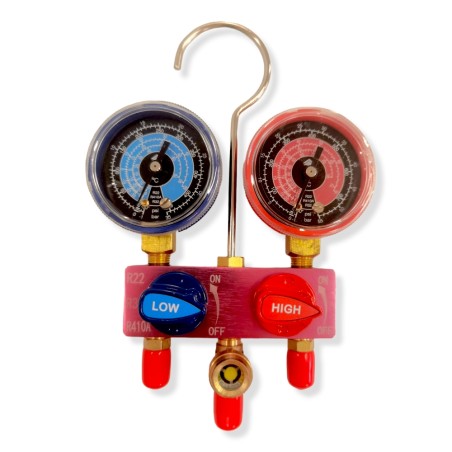 Manómetro tipo Esfera, Gas R22, R32, R410