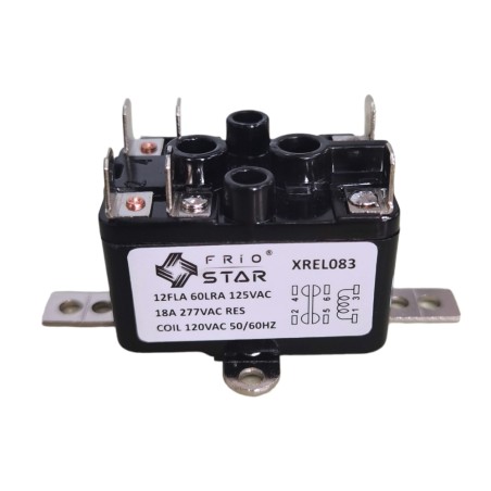 Relay 12FLA 60LRA 125V, Bobina 120V