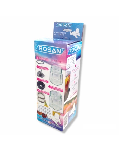 Mini vasos de cristal ROSAN para licuadora OSTER