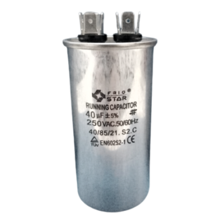 Capacitor de Trabajo 40MF 250VCA